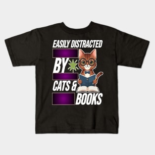 Easily Distracted by Cats Kids T-Shirt